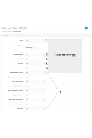 Opencart Filigran Modülü