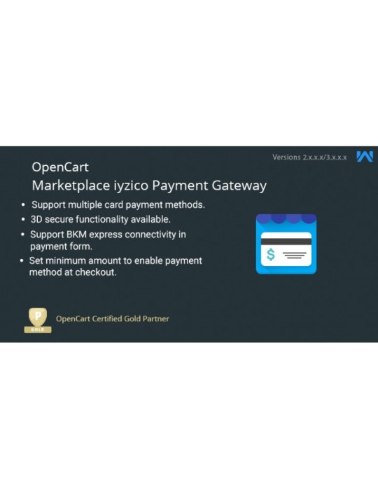 OpenCart Multi Vendor iyzico Payment Gateway